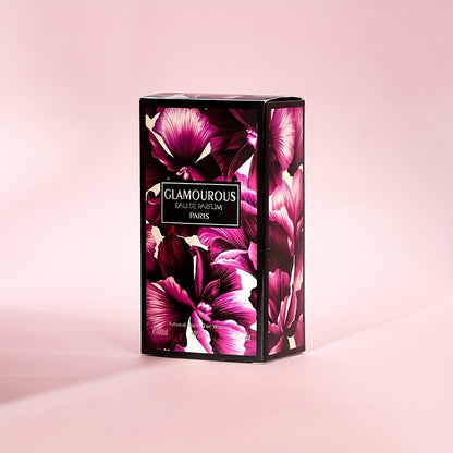 3. 38oz Glamorous Eau de Parfum - Fresh & Long-Lasting Floral & Citrus Scent, Formaldehyde-Free, Alcohol-Free, Ideal for Gifting, Perfect for Dates & Everyday Use, Ideal Easter Gift|Modern Aesthetic Bottle|Durable Scent, Frag