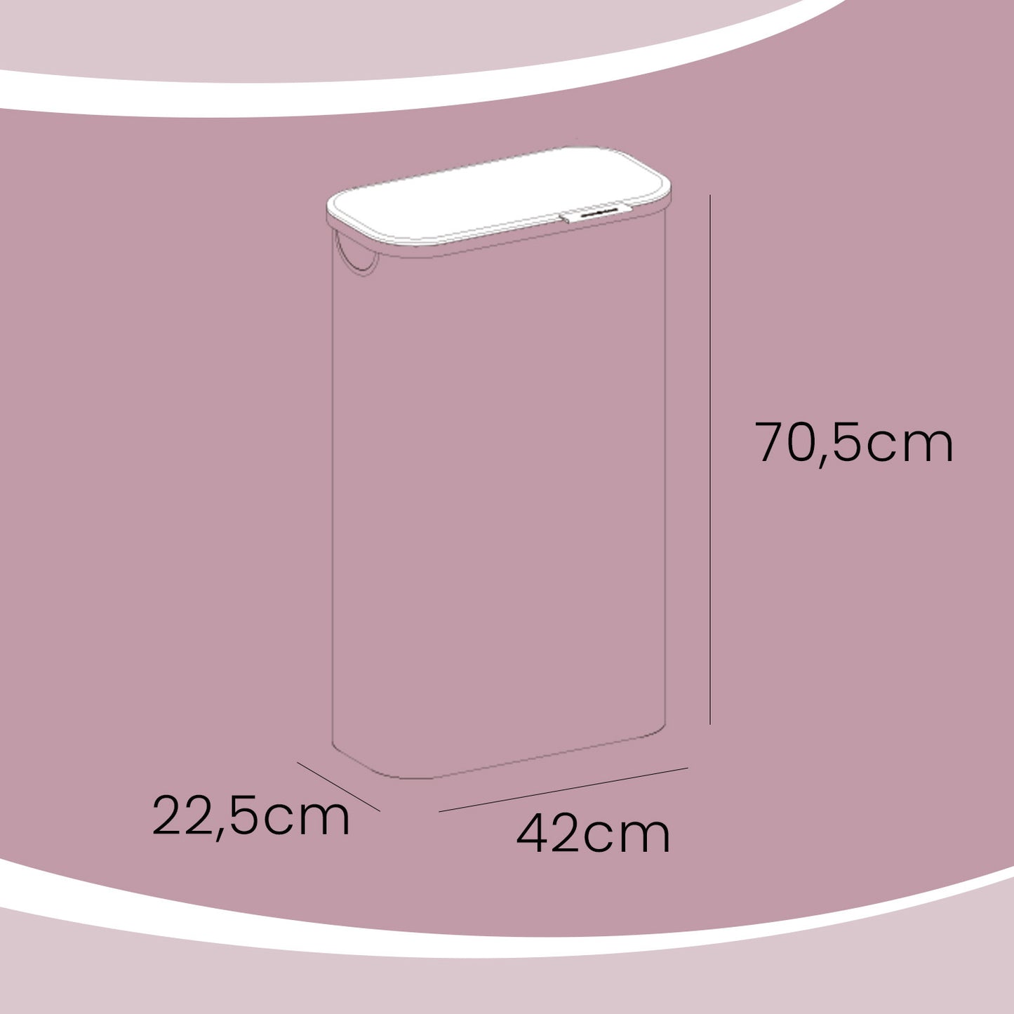 Laundry Basket, Laundry Collector with Lid, 65 L, Removable Laundry Bag, Oxford Fabric, Foldable
