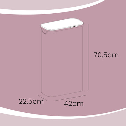 Laundry Basket, Laundry Collector with Lid, 65 L, Removable Laundry Bag, Oxford Fabric, Foldable