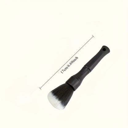 1pc Car Interior Detail Brush, Soft Bristle Cleaning Brush, Dusting Brush, Car Interior Cleaning Tool, Car Detail Brush, Car Dashboard Dusting Brush, Without Battery, Uncharged, Plastic Material