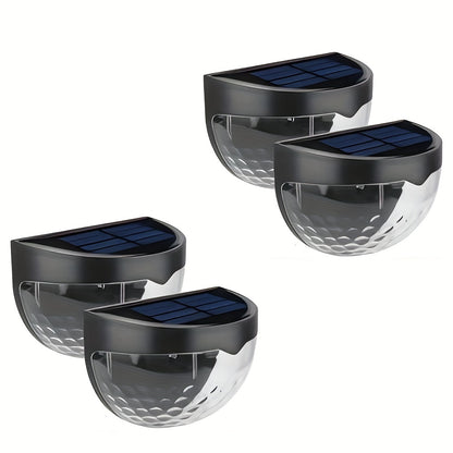 Staaricc 2/4/6pcs Solar fence lights, solar deck lights, solar wall lights, solar wall-mounted lights, outdoor fence deck garden garage ladder lighting