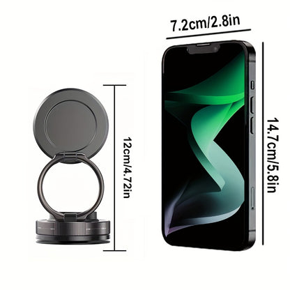 1pc Car Magnetic Phone Holder, Adjustable Rotating Double-Sided Suction, ABS Material, Non-High Quality, Hands-Free Cell Phone Mount for Enhanced Driving Safety and Comfort, Handsfree Driving Accessory | Modern Car Accessory