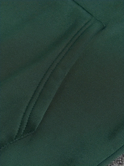Men's Casual Hoodie with Letter Print - Cozy Pullover Sweatshirt with Kangaroo Pocket, Perfect for Fall & Winter Streetwear, Sweater Hoodie