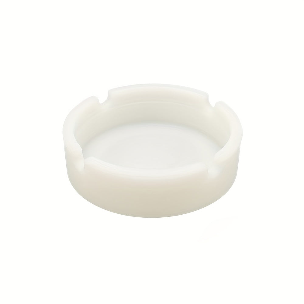 1pc, Luminous Silicone Ashtray Resists Temperatures Premium Silicone Rubber Soft Portable Round Design Ashtray Durable Glow In Dark Gifts For Friends Dad Husband For Outside Indoor