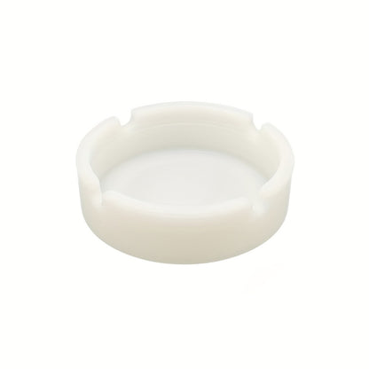 1pc, Luminous Silicone Ashtray Resists Temperatures Premium Silicone Rubber Soft Portable Round Design Ashtray Durable Glow In Dark Gifts For Friends Dad Husband For Outside Indoor