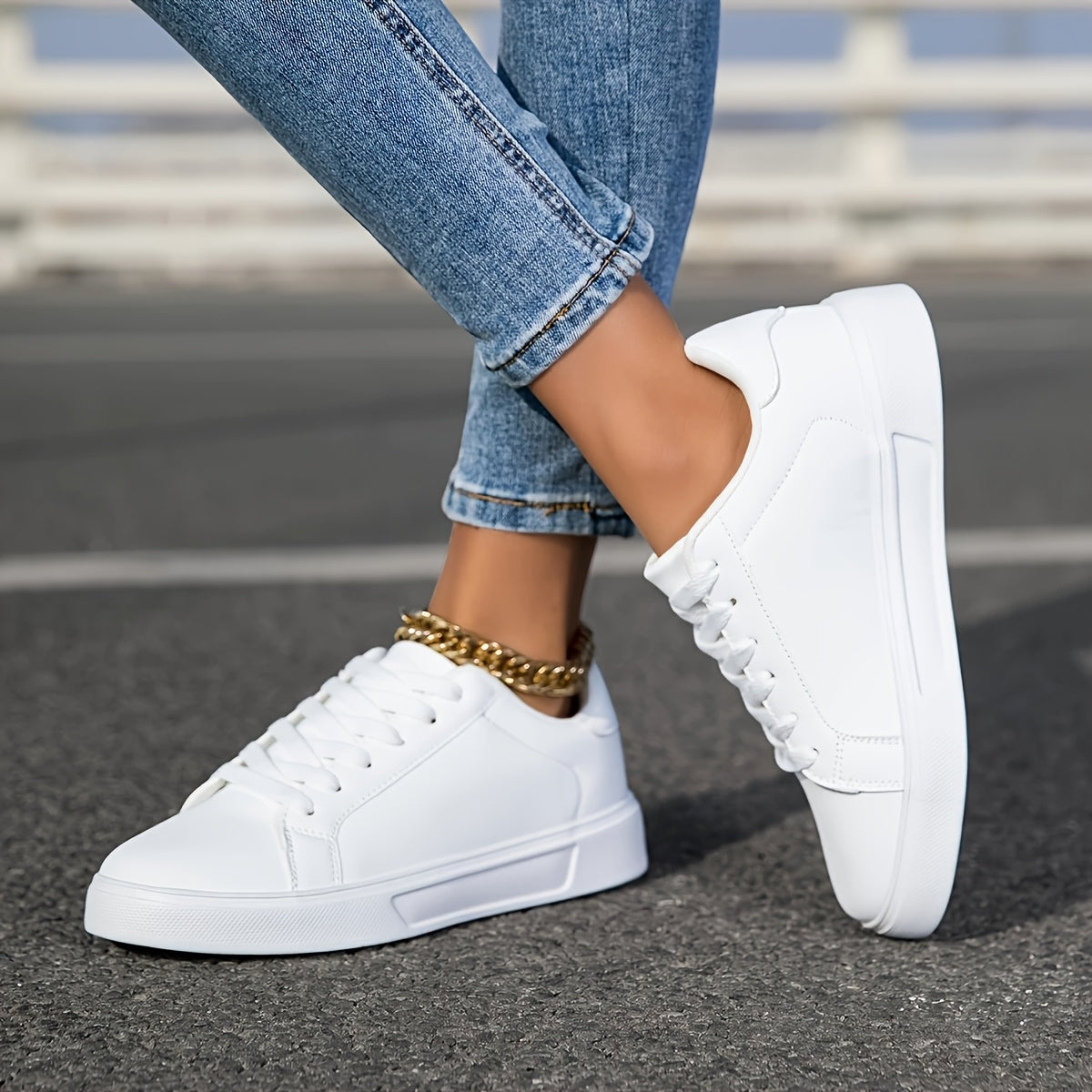 Women'S Fashion Shoes, Casual Sports Sneakers for Girls, Non-Slip Lace-Up Shoes for Female Students, Versatile And Stylish Low-Top Casual Sneakers, Age-Reducing And Durable Women'S Footwear, Lightweight Round-Toe Design.