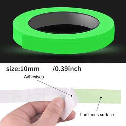 One Roll of Glow-In-The-Dark Tape, Adhesive Tape for Night Visibility, Safety Warning Tape for Security, And Home Decor.