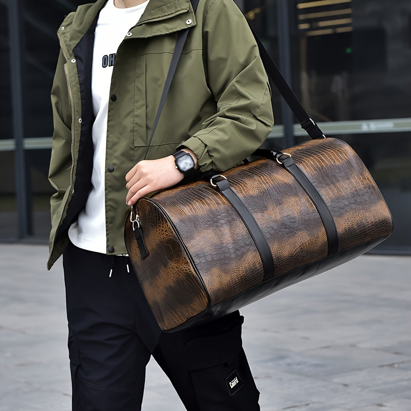Men'S Portable Sports Gym Bag with a Wet And Dry Separation Pocket, Made of, Suitable for Short Trips, Business Travel, And Vacations for Both Men And Women.