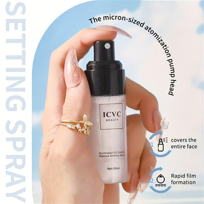 Professional Makeup Setting Spray, Oil-Control, Long-Lasting, Natural Finish, Matte, Refreshing, Quick-Drying Suitable for Setting