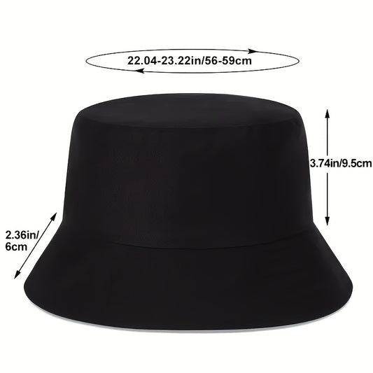 ATHACER Fashionable "RAW" Printed Fisherman Hat - Black with White Logo, Sun Shade Cap for Outdoor Activities, Travel, and Parties, Hand Washable Polyester, Perfect Gift for Birthdays and Holidays, Outdoor Headwear | Stylish