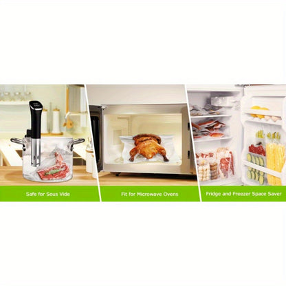 Heavy-Duty Vacuum Sealer Bags for Preserving Food, Suitable for Vacuum Packaging, Bpa-Free, Puncture-Resistant, And of Commercial Quality.