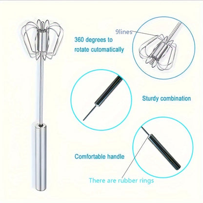1pc Multifunctional Stainless Steel Whisk & Milk Frother