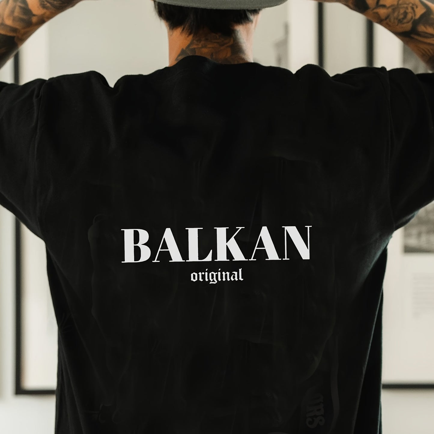 Men'S Casual Short Sleeve T-Shirt - "Made in Balkans" Print, Lightweight & Breathable Summer Tee, Round Neck, Regular Fit, Perfect for Casual Attire, Breathable Clothing | Modern Casualwear | Lightweight Shirt