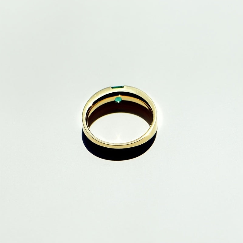 Popular 4mm Synthetic Synthetic Gems Couple Rings for Men and Women