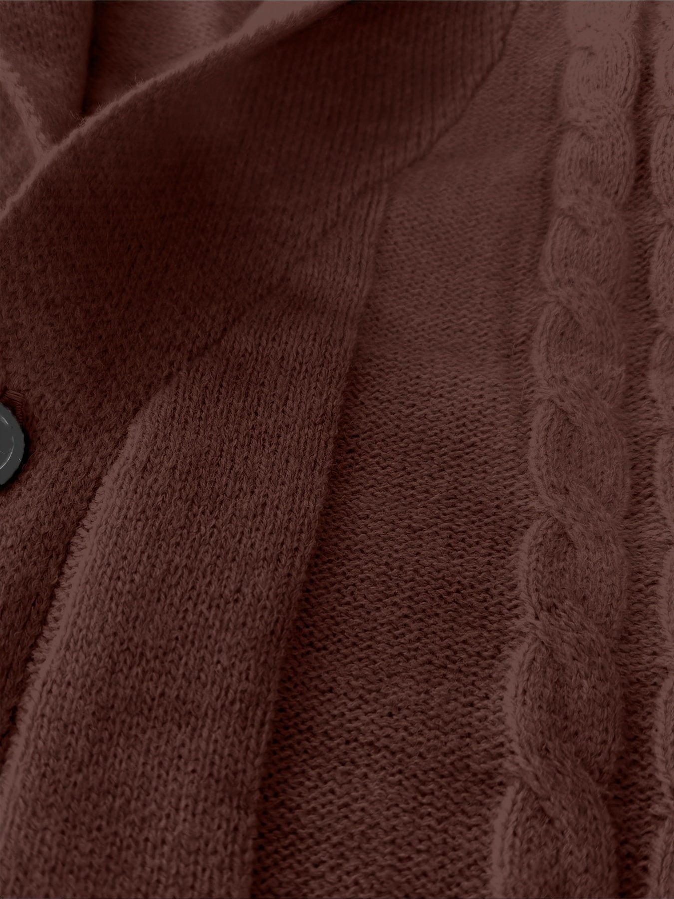 Men's Casual Sport Knit Cardigan, Fashionable Knitted Sweater | Long Sleeve Autumn and Winter Thickened Warmth, Cable Knitting Technique, Buttoned Cardigan, Regular Fit Casual Style for Fall and Winter