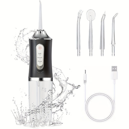Electric Water Flosser, Intelligent Chip Precise Pressure Control, 360 Degree Rotating Nozzle, Oral Irrigator, Deeply Clean Teeth and Gums, Father's Day Gift