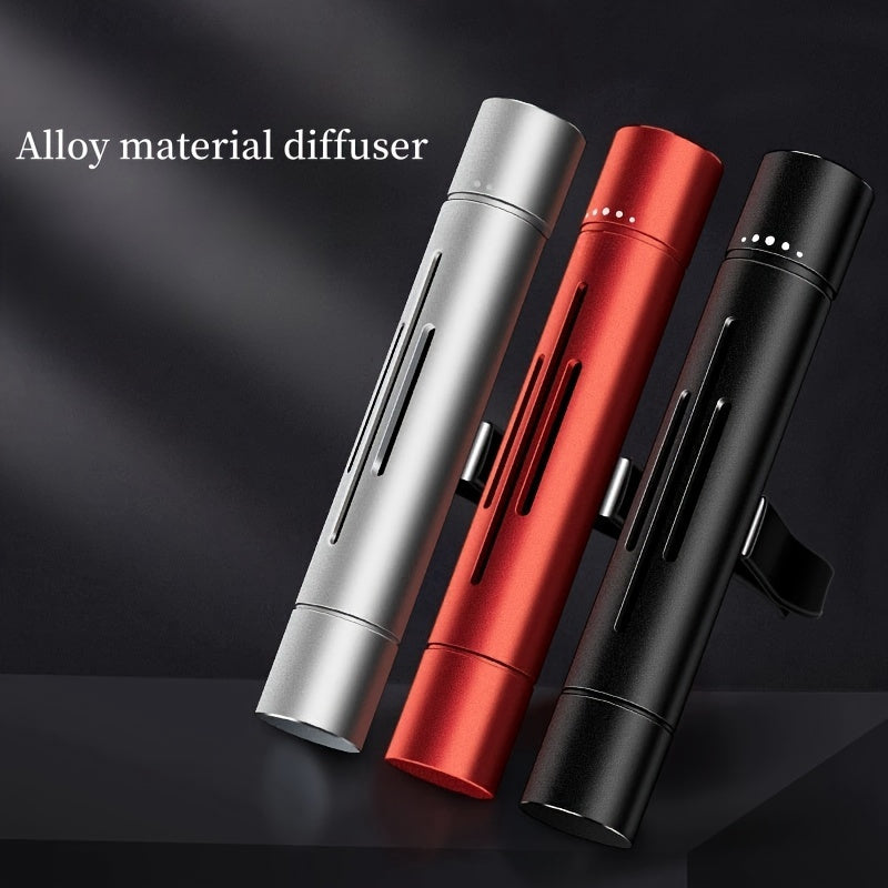 Car Air Freshener Set; Aromatic Stick Air Freshener Diffuser, (Includes 1 Diffuser And 5 Solid Mixed Fragrance Sticks).