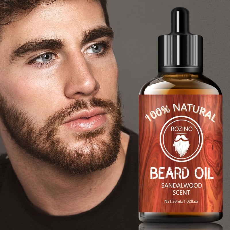 30ml Sandalwood Beard Oil, Hydrating and Moisturizing