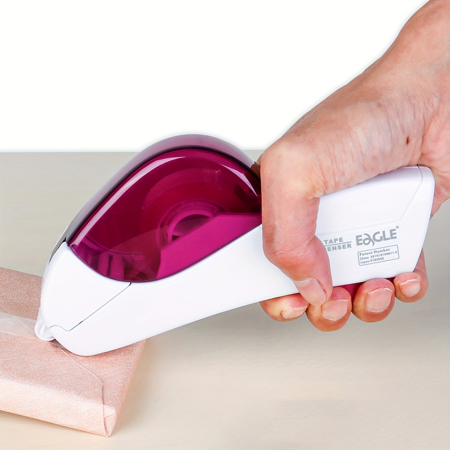Eagle Automatic Tape Dispenser, Tape Gun Single Handheld Design perfect for Christmas and home gift wrapping, Free 1 Roll of 0.5 Inch (12 mm) and 1 Roll of 0.75 Inch (19 mm) Tapes
