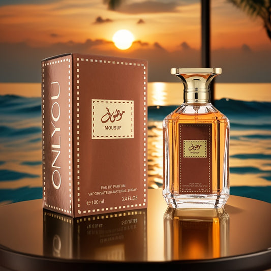 Men's Eau de Parfum - Long-Lasting Woody Perfume with Elegant Golden Accent Bottle, Sophisticated Cologne for Everyday & Special Occasions, Ideal Gift for Him - 3.4fl.oz / 100ml, Luxury Fragrance, Refined Aroma, Professional