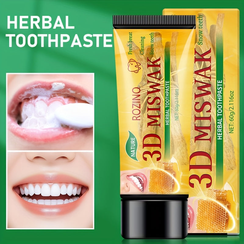 60G 3D Miswakarak Tree Toothpaste for Men And Women