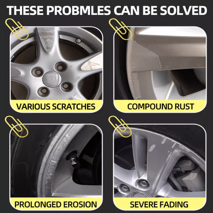 Zhenghu Hub Wheel Refinisher - 30g, Rust, Scratch & Fading Remover for Car Wheels, Acid Rain Corrosion Protection, Ideal for Aluminum & Steel Wheels, Aluminum Wheel Refinisher|Professional Wheel Care|Durable Protective Coatin