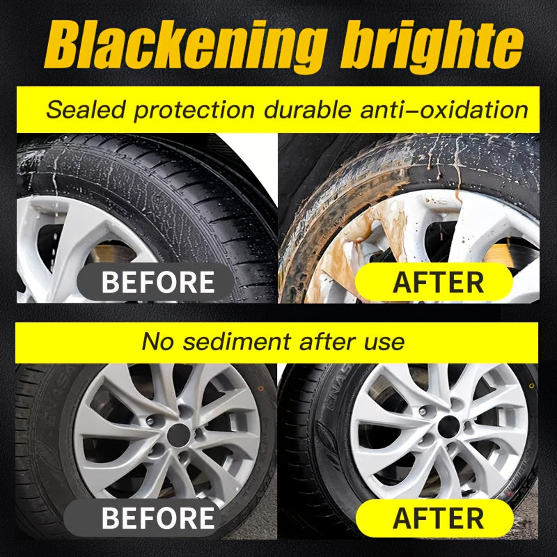 FARIENNE Car Plastic Part Restorer, Black Interior Trim Polishing Wax, Aging Prevention Refurbishment Agent, Repair Plastic Scratches, Tire Shine Paste, Leather Sofa Seat Care Cream, Suitable for All Car Interiors and Exterio