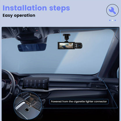 Podofo 2025 Latest 1080P Dual Dash Cam for Cars - Front & Inside Camera with 32GB Card, 8.03cm IPS Screen, IR Night Vision, 170° Wide Angle, Loop Recording, G-Sensor, Motion Detection, 24H Parking Mode - Perfect New Car, Hol
