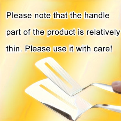 Stainless Steel BBQ Tongs for Fish and Meat, Multifunctional Grilling, Pancake, and Bread Holder with Non-Slip Grip, Suitable for Korean BBQ, Fried Fish, etc., Essential Kitchen Item | Modern Kitchen Tongs | Stainless Steel S