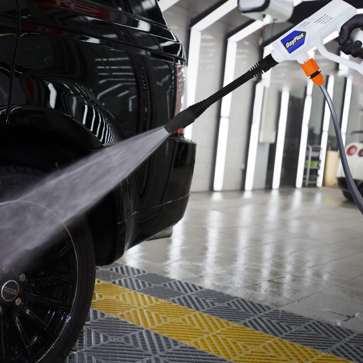 Cordless Electric Pressure Washer with 1.5Ah Battery & Fast Charger, 3000PSI High-Pressure Portable Washer, 5m Hose & 2 Water Sources (Bottles/Buckets) for Cars, SUVs, RVs, ATVs, 4X4, 4WD - Includes Nozzle & Spray Gun, Pressu