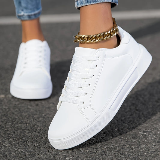 Women'S Fashion Shoes, Casual Sports Sneakers for Girls, Non-Slip Lace-Up Shoes for Female Students, Versatile And Stylish Low-Top Casual Sneakers, Age-Reducing And Durable Women'S Footwear, Lightweight Round-Toe Design.