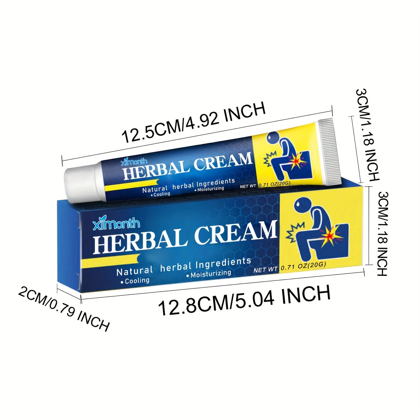 1pc Natural Herbal Topical Care Cream Contains Rhodiola Extract