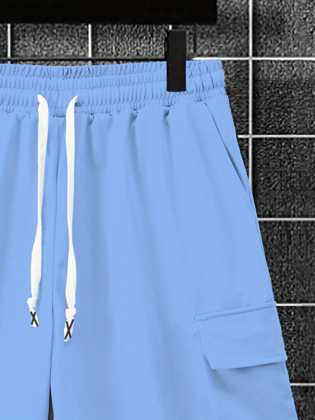 New Loose-Fitting Breathable Men'S Round Neck Short-Sleeved T-Shirt And Workwear Style Multi-Pocket Shorts Set Summer Leisure Sports Two-Piece Suit, Fashionable Sports Casual Versatile Tops And Pants for Men And Women