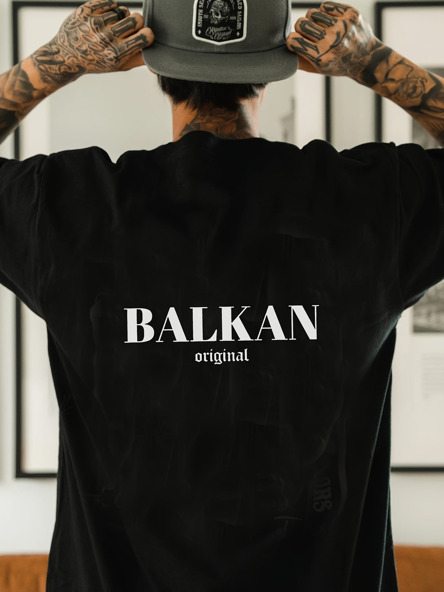 Men'S Casual Short Sleeve T-Shirt - "Made in Balkans" Print, Lightweight & Breathable Summer Tee, Round Neck, Regular Fit, Perfect for Casual Attire, Breathable Clothing | Modern Casualwear | Lightweight Shirt