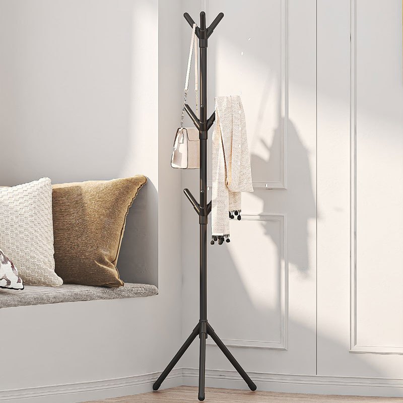 1pc Minimalist 9-Branch Coat Rack – Perfect for Hanging Clothes, Jackets, Trench Coats, Caps, Bags & Accessories with Ease. Black and White Design Complements Any Decor Style to Keep Your Space Neatly Organized