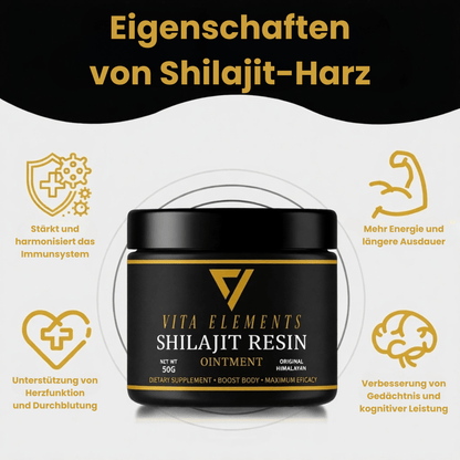 Original Resin Shilajit Tar 100% Pure And Vegan from The Himalayas | Ayurvedic Energy Source with 85+ Minerals & Fulvic Acids | for Vitality, Focus & Endurance | Traditionally Extracted Natural Tar | Without Additives | 50G G