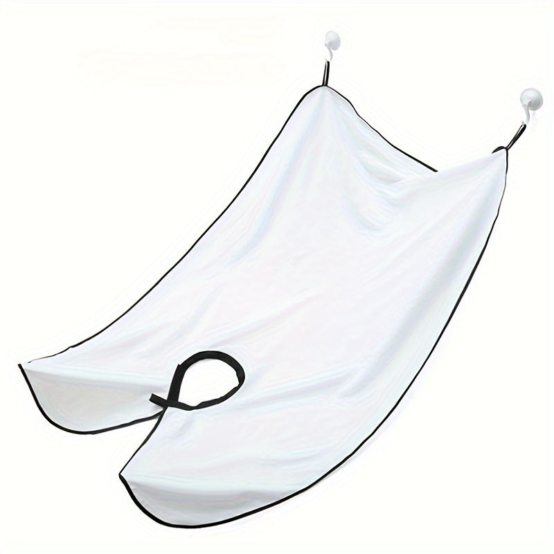 1pc, Men's beard trimming apron with suction cup fixing device, can catch the beard when shaving, easy to clean up sweeping, let you take care of the beard more convenient