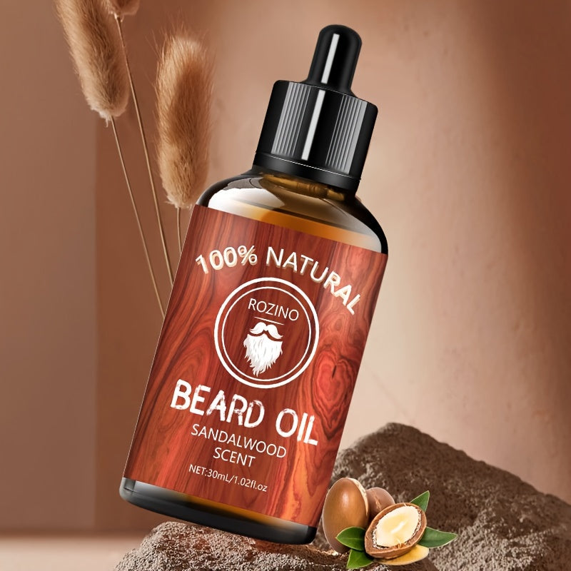 30ml Sandalwood Beard Oil, Hydrating and Moisturizing