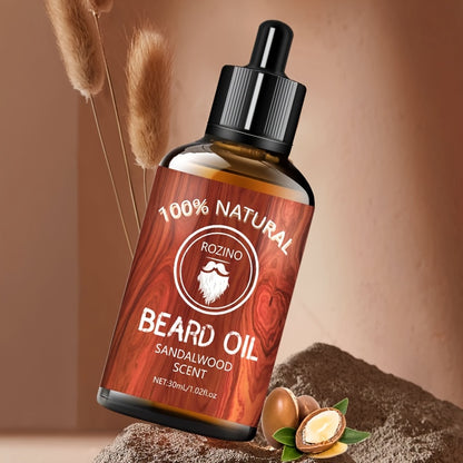 30ml Sandalwood Beard Oil, Hydrating and Moisturizing