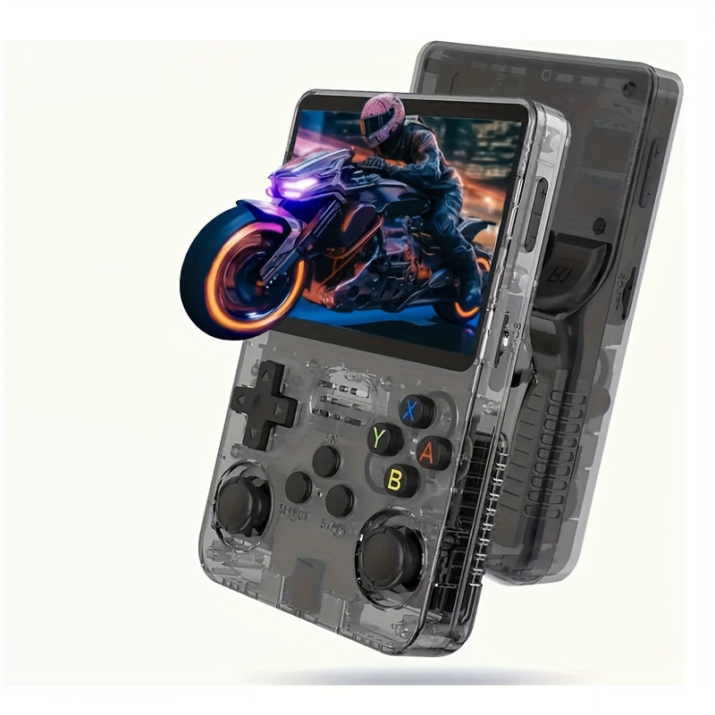 R36S Retro Handheld Game Console - ArkOS, Long Battery Life 3000mAh, USB Charging, Supports Multiple Formats, 3.5-inch Display, Large Storage Capacity-