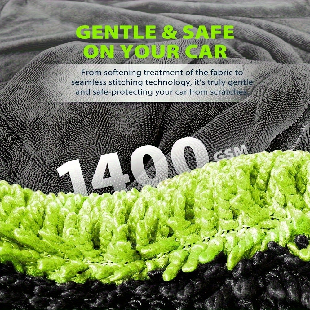 Full-Size SUV Truck Drying Towel - 121.92cm x 60.96cm Dual-Sided Microfiber, High Absorbency & Scratch-Resistant, Machine Washable for Car Cleaning & Drying, Vehicle Wash Accessories, High Absorbency Fabric