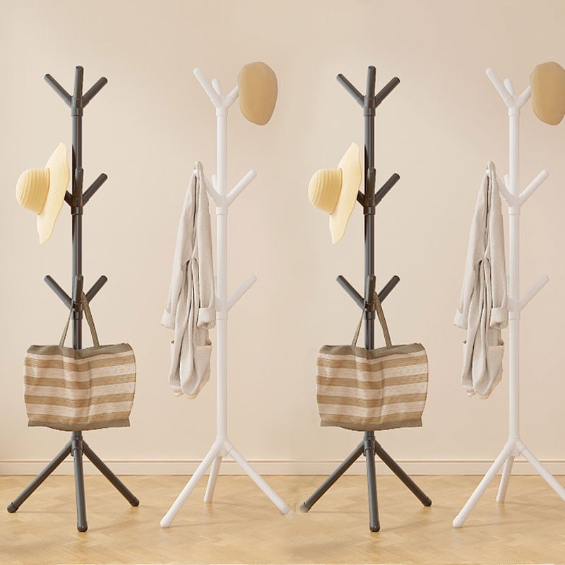 1pc Minimalist 9-Branch Coat Rack – Perfect for Hanging Clothes, Jackets, Trench Coats, Caps, Bags & Accessories with Ease. Black and White Design Complements Any Decor Style to Keep Your Space Neatly Organized