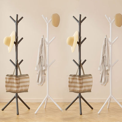 1pc Minimalist 9-Branch Coat Rack – Perfect for Hanging Clothes, Jackets, Trench Coats, Caps, Bags & Accessories with Ease. Black and White Design Complements Any Decor Style to Keep Your Space Neatly Organized