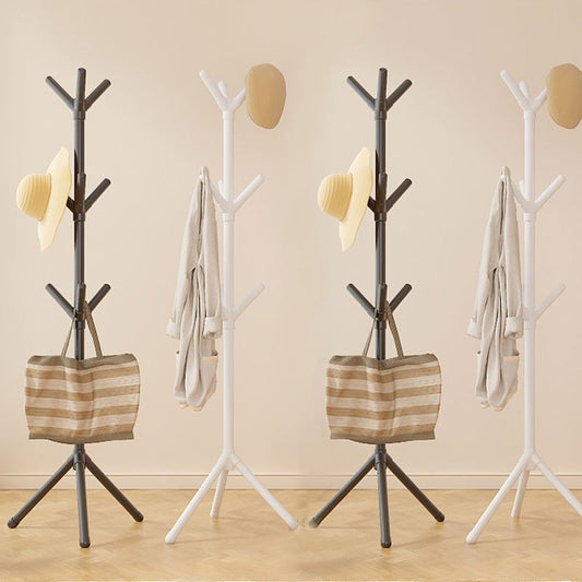 1pc Minimalist 9-Branch Coat Rack – Perfect for Hanging Clothes, Jackets, Trench Coats, Caps, Bags & Accessories with Ease. Black and White Design Complements Any Decor Style to Keep Your Space Neatly Organized