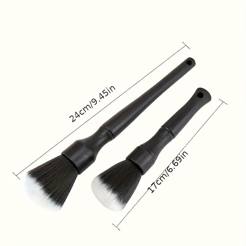 1pc Car Interior Detail Brush, Soft Bristle Cleaning Brush, Dusting Brush, Car Interior Cleaning Tool, Car Detail Brush, Car Dashboard Dusting Brush, Without Battery, Uncharged, Plastic Material