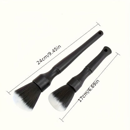 1pc Car Interior Detail Brush, Soft Bristle Cleaning Brush, Dusting Brush, Car Interior Cleaning Tool, Car Detail Brush, Car Dashboard Dusting Brush, Without Battery, Uncharged, Plastic Material