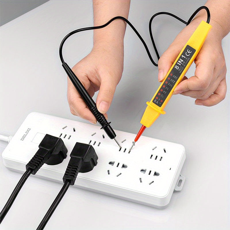1pc 20.32 Cm 1 6-380V Voltage Tester Pen LCD Digital AC/DC Voltage Detectors Polarity Current Tester Voltage Tool