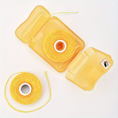 1pc/2pcs/3pcs Pineapple Flavored Dental Floss, 50.0 meter Long, Expands When Exposed to Saliva, Increases The Contact Surface Between Teeth, Has Deep Oral Cleaning Function, Can Be Paired with a Portable Dispenser, Suitable f