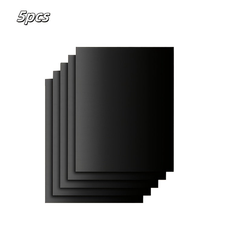 3pcs/5pcs/6pcs Oven Bottom Oven Mats, Reusable Oven Mats, for Electric Ovens, Gas Ovens, Toasters, Microwaves, Stovetops, Grills, Mostly for Outdoor BBQ, Home, RV, Travel