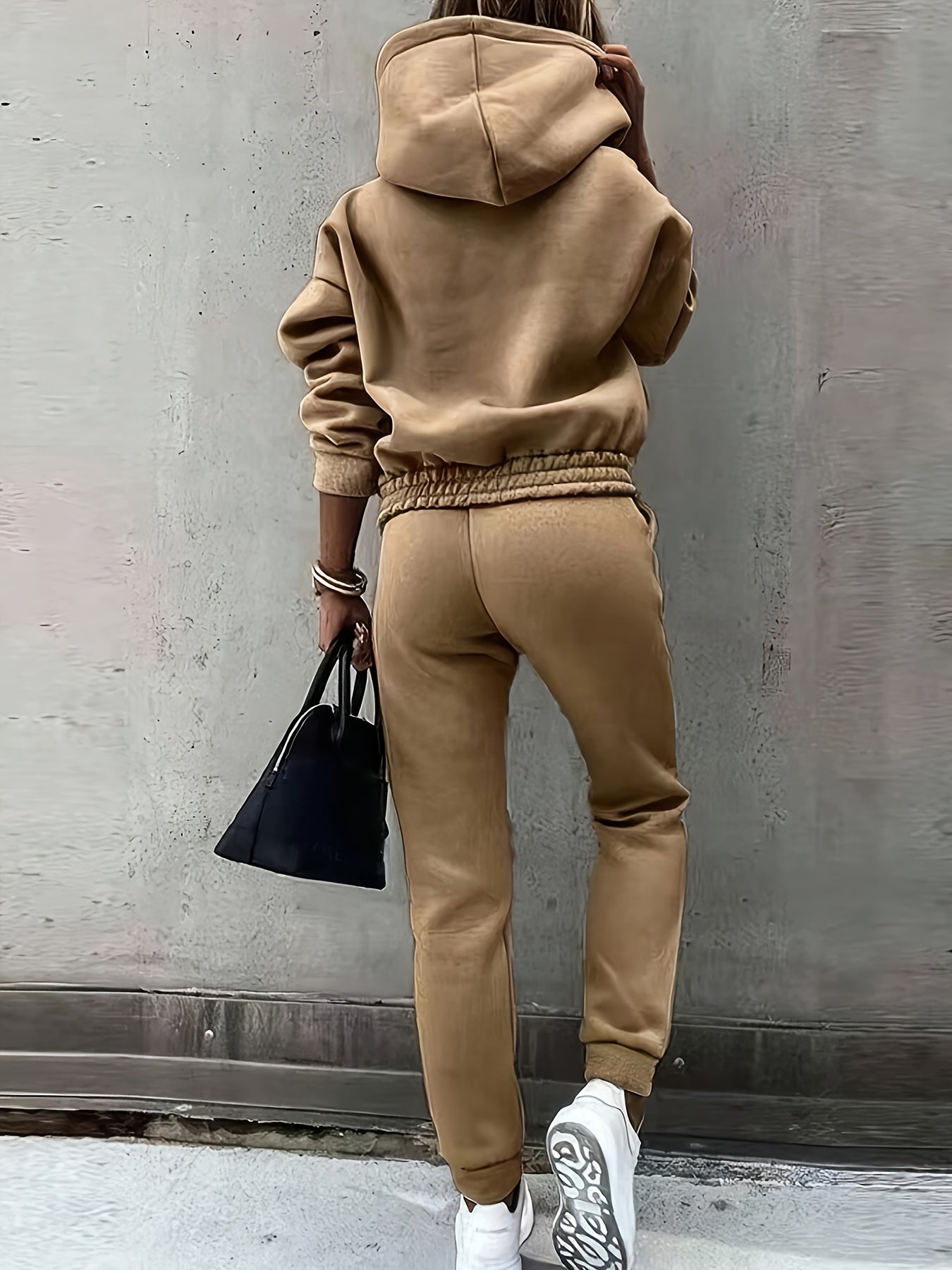Autumn and Winter Women'S Fashion Casual Sweatshirt Set, European and American Style